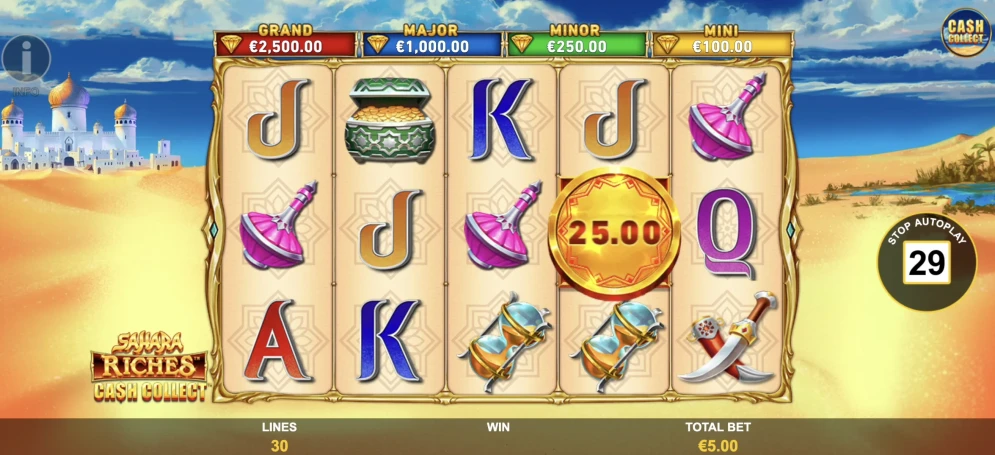 Sahara Riches Cash Collect Slot