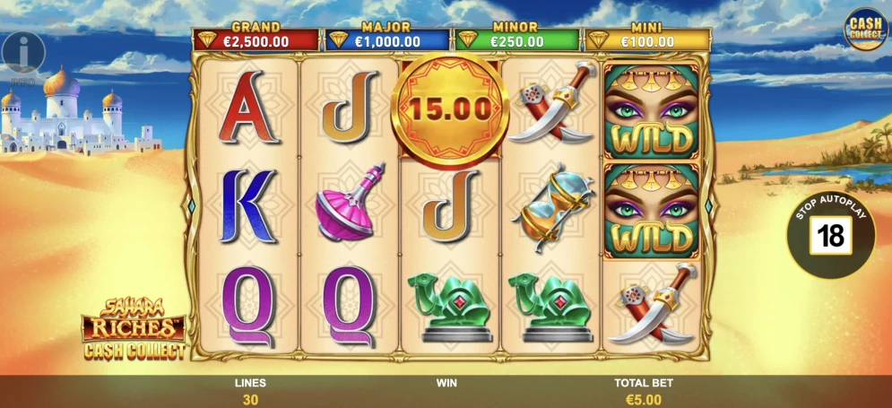 Sahara Riches Cash Collect Slot